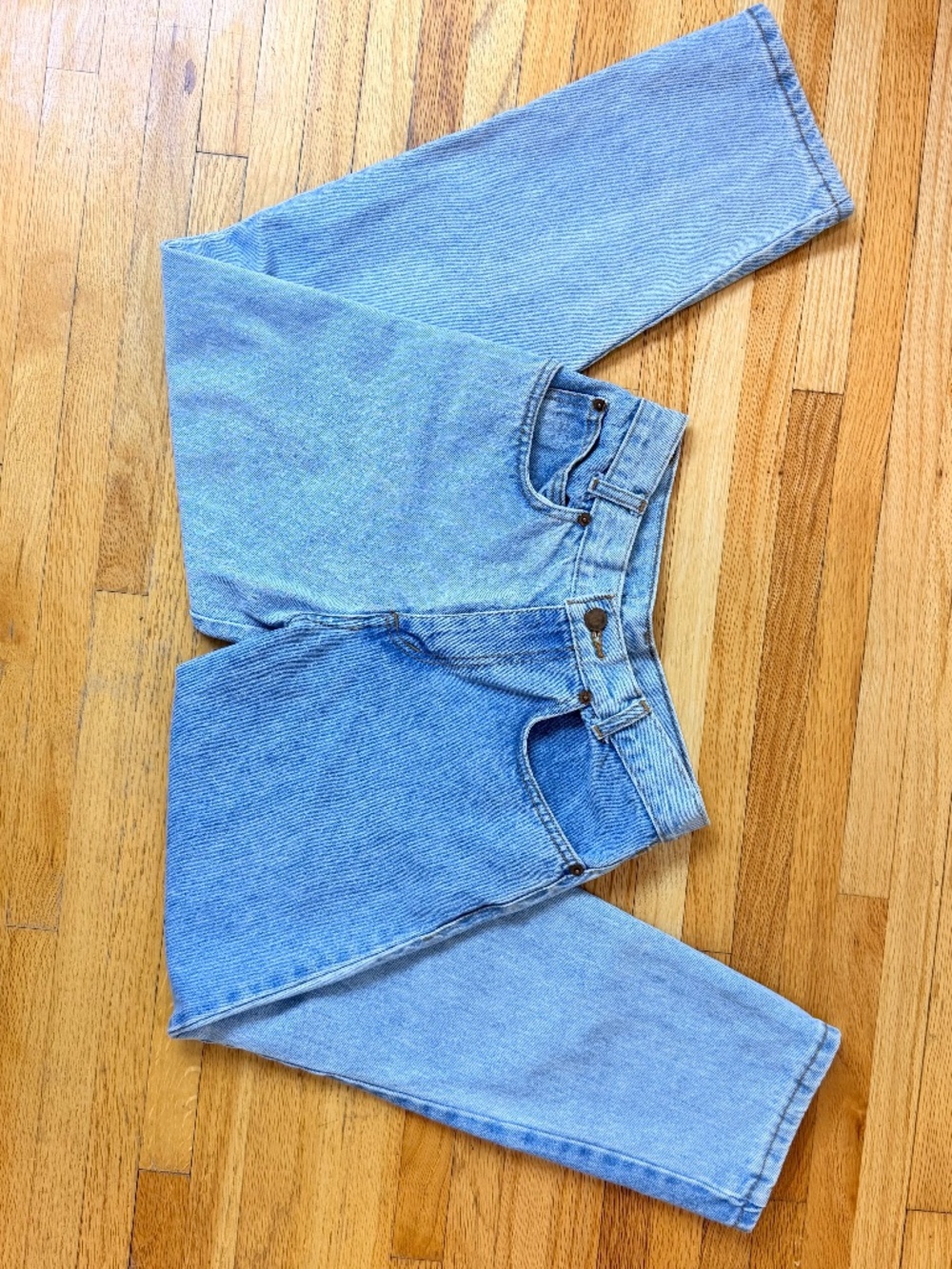 Vintage Light Wash E.N.U.F. Jeans – Classic 90s Straight Leg Denim